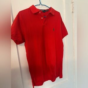 Ralph Lauren Medium M Men's Vibrant Red Polo Shirt